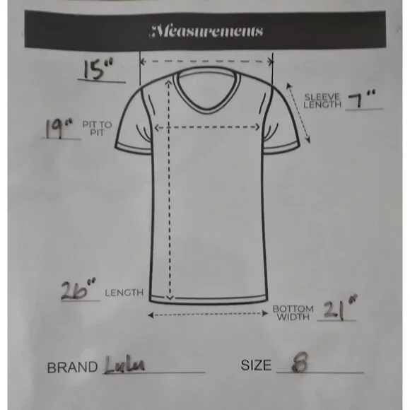 Lululemon Into the Sun White Short Sleeve Athleisure Short Sleeve Tee Top Sz  8 - Picture 9 of 9